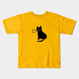 Black Cat Says No Kids T-Shirt